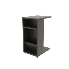 Hanah Home Mesa Auxiliar Escandinava Anthracite con Ruedas 30x40x63 cm Tablero Melamina 18 mm